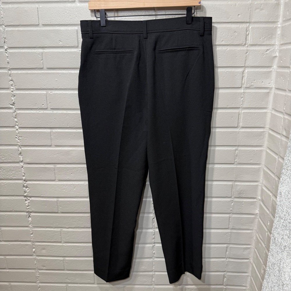 Ganni Crepe Straight Leg Trousers Crop NWT EU40 US10 Quiet Luxury Sustainable - Picture 5 of 16